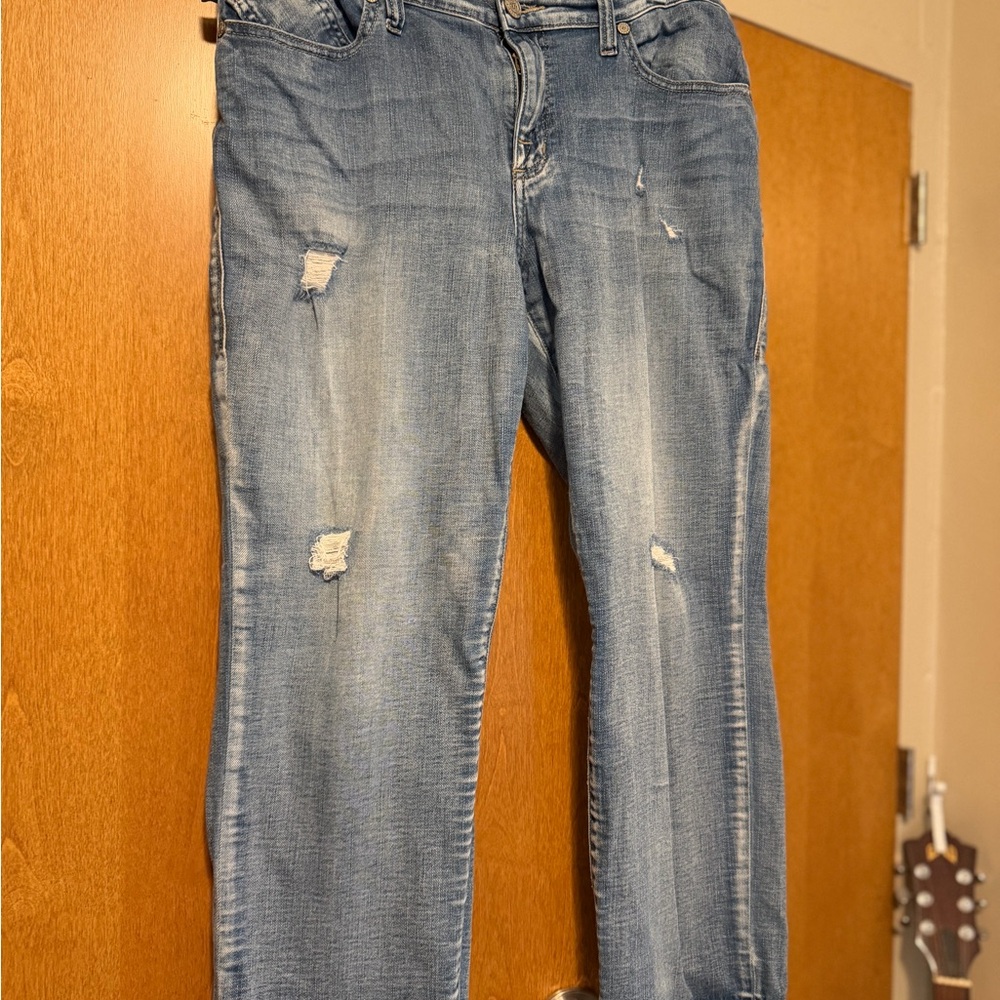 Rock & Republic Light Blue Distressed Boyfriend Jeans